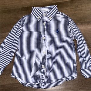 Ralph Lauren Baby Stripes Button Down Shirt SZ 24 months